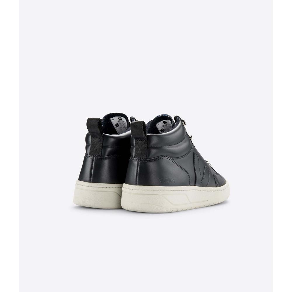 ψηλα γυναικεια Veja RORAIMA LEATHER Black/White | GR 355CTV